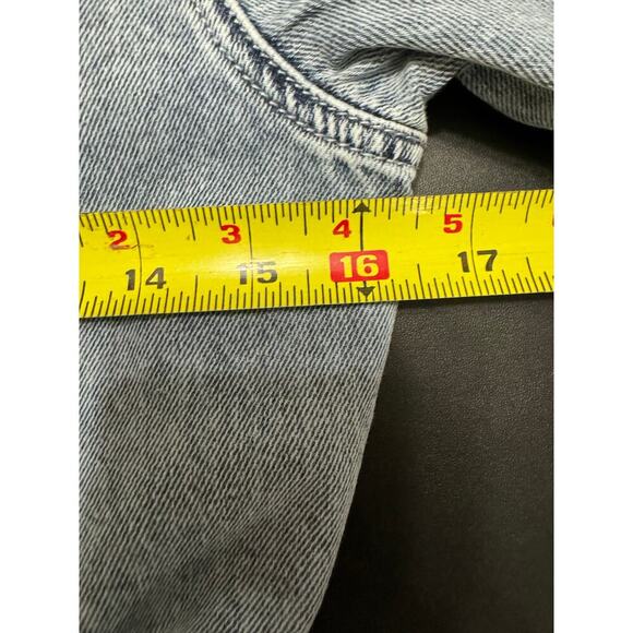 Driftwood NWOT Quilted Romper Belted Waist V Neck Denim Acid Wash Size Small - Picture 11 of 12